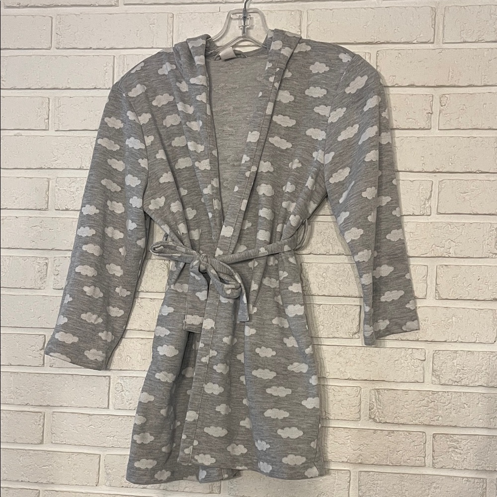 Gray Cloud Gap (Kids) belted Robe, size 8